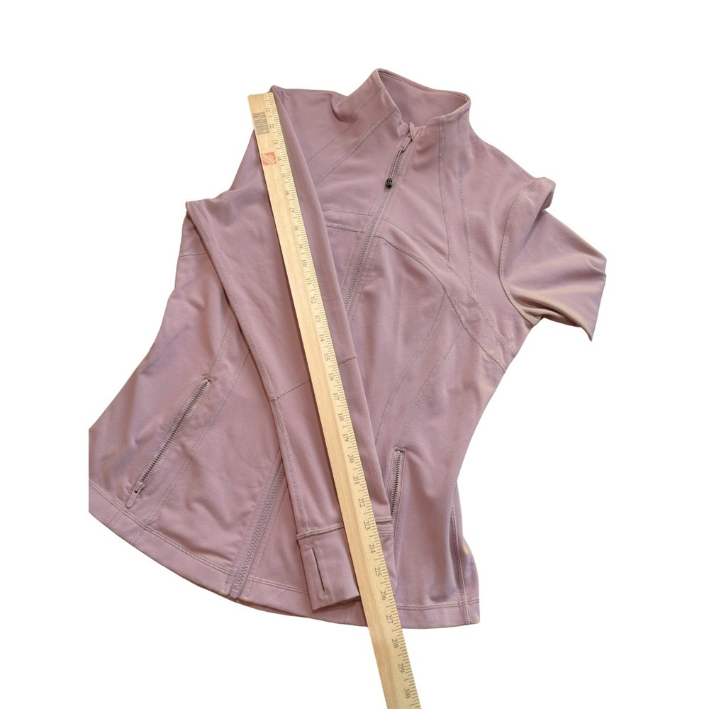 Lululemon Define Jacket Luon Vintage Mauve Dusty Rose Full Zip Size 12